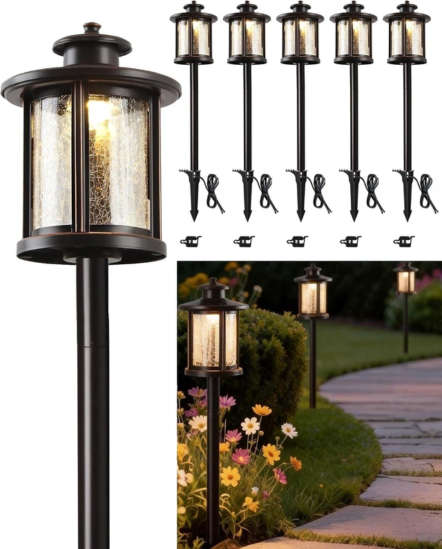 Main image of LITFIT Low Voltage Landscape Lighting, 6-Pack LED Pathway Lights Outdoor