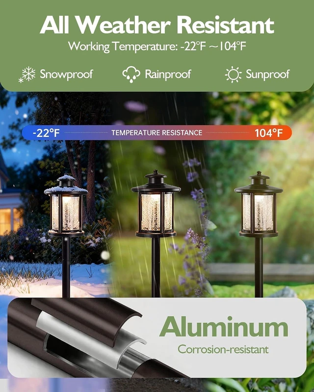 Alt view image 5 of 7 - LITFIT Low Voltage Landscape Lighting, 6-Pack LED Pathway Lights Outdoor