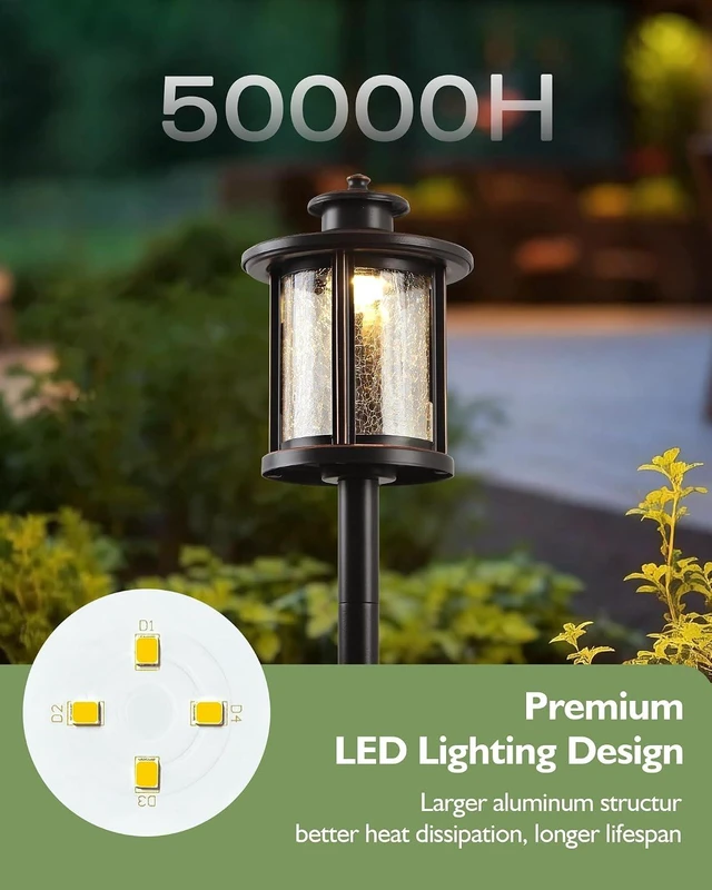 Alt view image 6 of 7 - LITFIT Low Voltage Landscape Lighting, 6-Pack LED Pathway Lights Outdoor