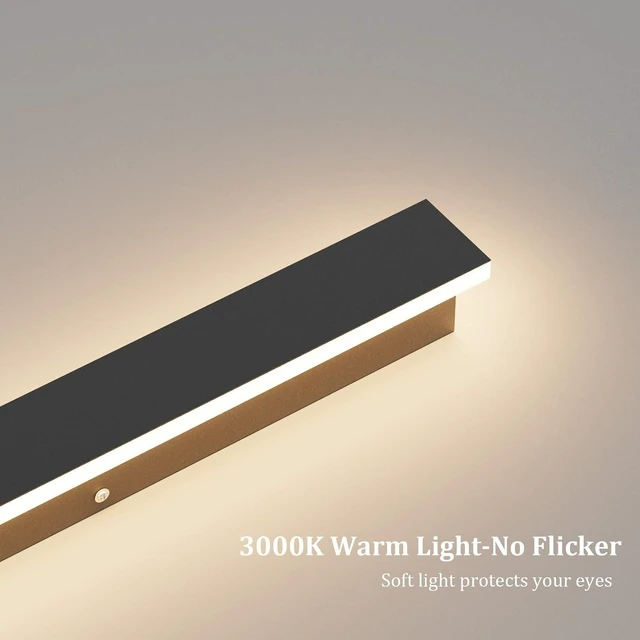Alt view image 4 of 7 - 2 Pack 31.5inch Modern Outdoor LED Wall Lights 24W Exterior Wall Light Fixture IP65 Waterproof 3000K for House Porch Courtyard