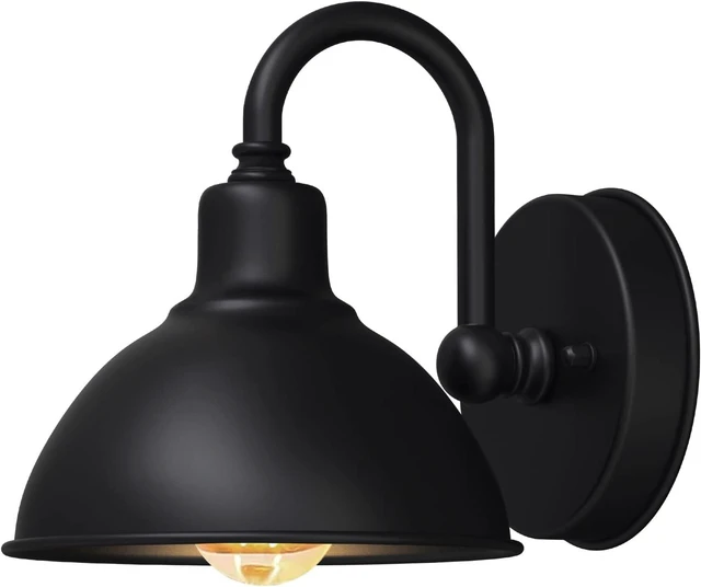 Main image of Barn Light Gooseneck Light, Small Farmhouse Outdoor Lighting
