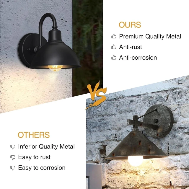 Alt view image 5 of 7 - Barn Light Gooseneck Light, Small Farmhouse Outdoor Lighting