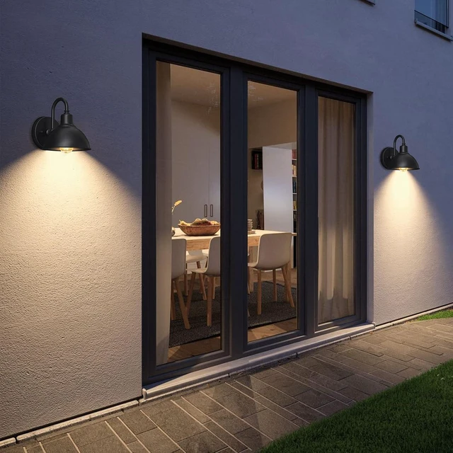 Alt view image 6 of 7 - Barn Light Gooseneck Light, Small Farmhouse Outdoor Lighting