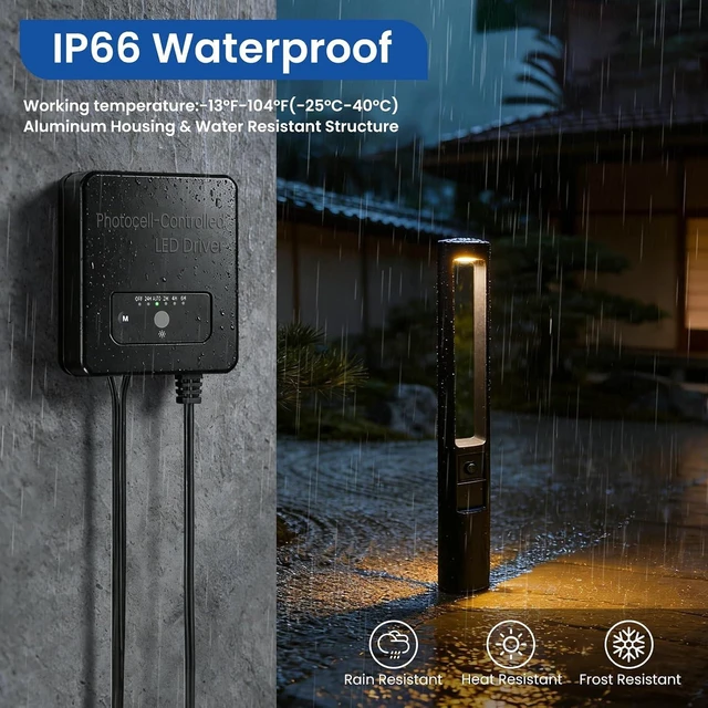 Alt view image 5 of 7 - Low Voltage Landscape Lighting All-in-One Pathway Lights 5W 12-Pack