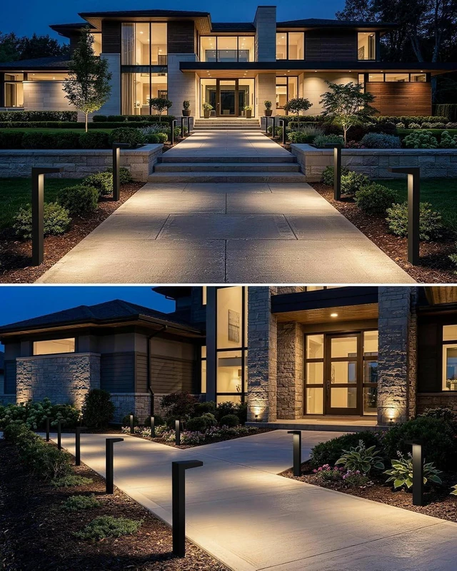 Alt view image 5 of 7 - SUNVIE 5W 3000K LED Low Voltage Landscape Pathway Lights Black, 12 Pack