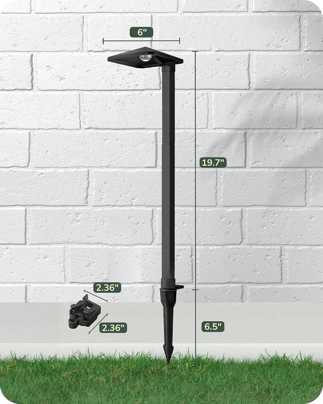 Alt view image 7 of 7 - EDISHINE Low Voltage Pathway Lights, LED Landscape Lighting, 4 Pack