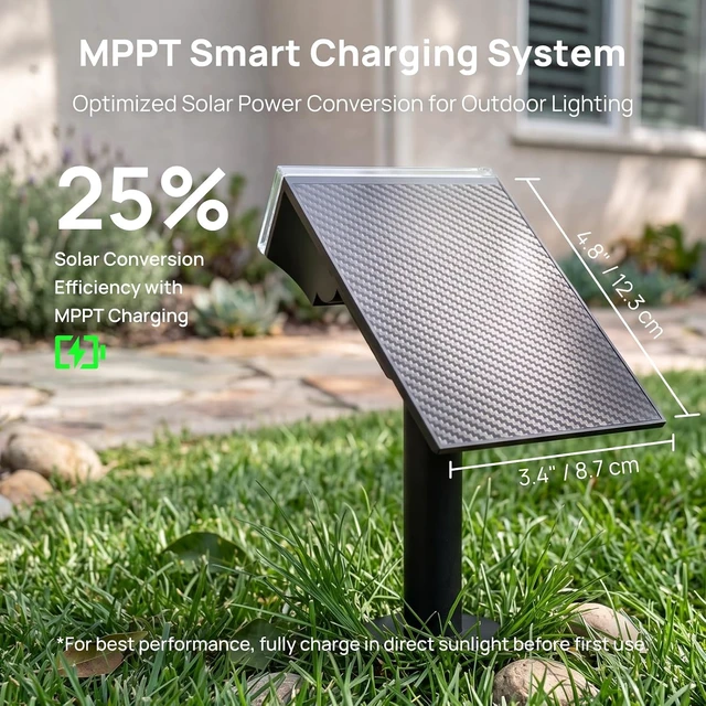 Alt view image 4 of 7 - Consciot Smart Solar Spot Lights Outdoor, RGBTW Halloween Solar Lights