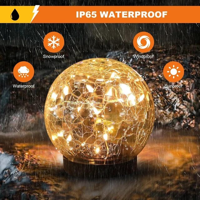 Alt view image 2 of 7 - Solar Globe Lights Outdoor Waterproof-Solar Balls-Solar Garden Lights Orbs