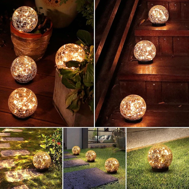 Alt view image 7 of 7 - Solar Globe Lights Outdoor Waterproof-Solar Balls-Solar Garden Lights Orbs