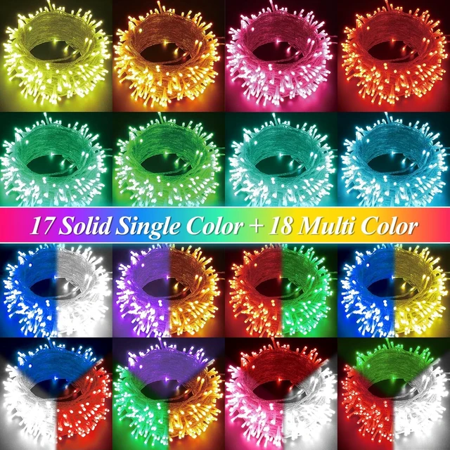 Alt view image 4 of 7 - LitHome Color Changing Christmas String Lights Connectable, 66Ft 200 LED