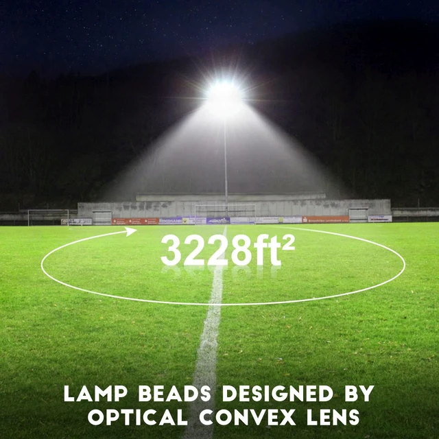 Alt view image 2 of 7 - Juyace 36000Lm 240W Led Stadium Outdoor Flood Light Area Lighting for Sport