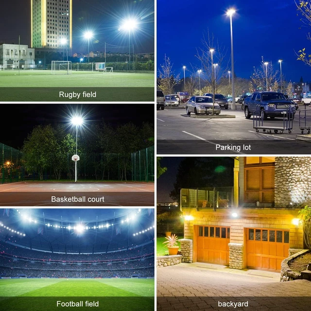 Alt view image 7 of 7 - Juyace 36000Lm 240W Led Stadium Outdoor Flood Light Area Lighting for Sport