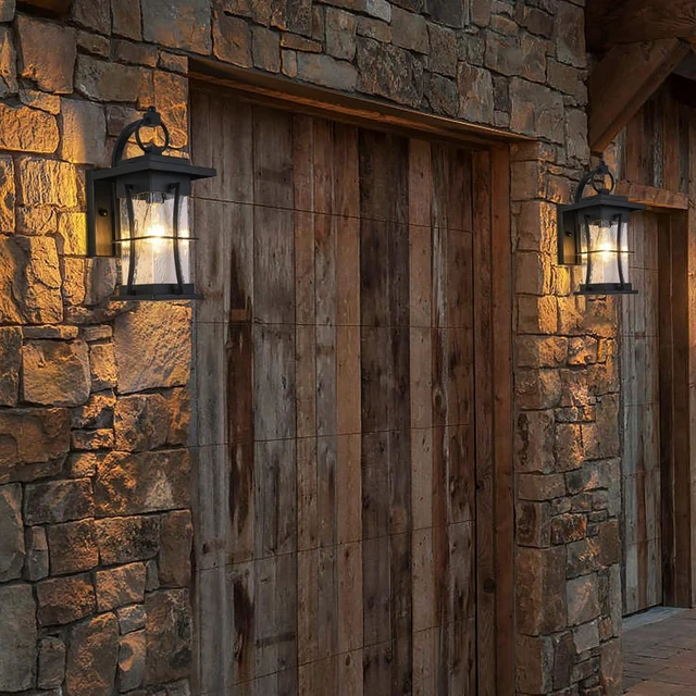 Alt view image 3 of 7 - 15 Inch Dusk to Dawn Outdoor Lighting Fixtures Wall Mount