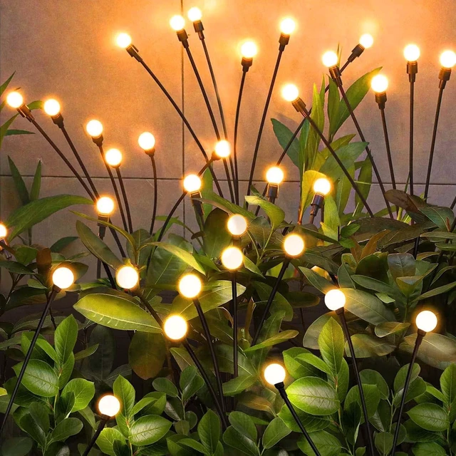 Main image of NBQQ Solar Garden Lights 4 Pack of 32 LEDs Swaying Firefly Garden Decor