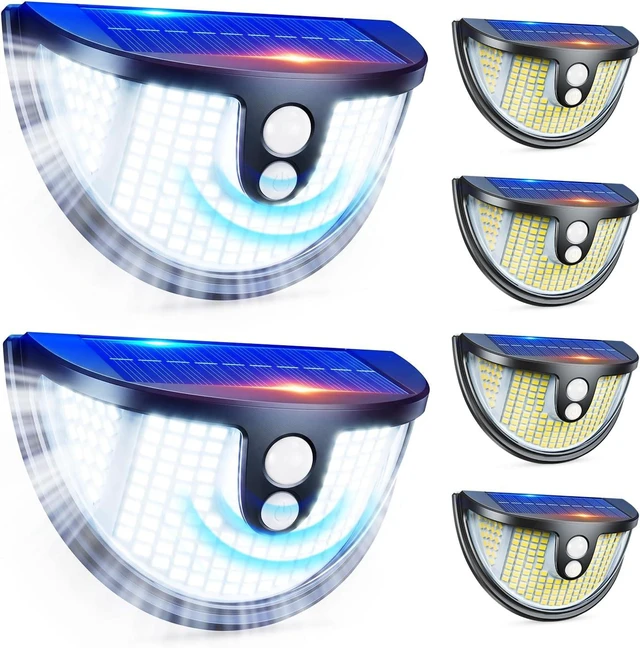 Main image of Solar Motion Sensor Lights Outdoor, 151 LED Super Bright Solar Lights 270° Angle,Wireless Security Wall Light with 2 Lighting Modes, IP65 Waterproof Solar Powered Fence Lights for Patio,Yard,Walkway
