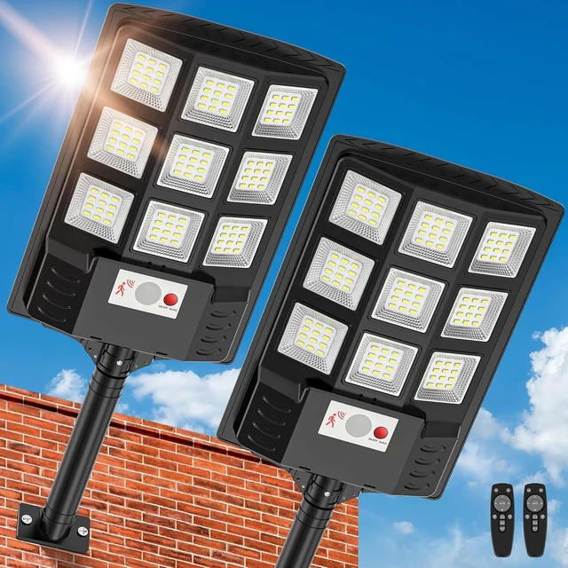 Main image of Solar Lights Outdoor, IP66 Waterproof Motion Sensor Solar Street Light
