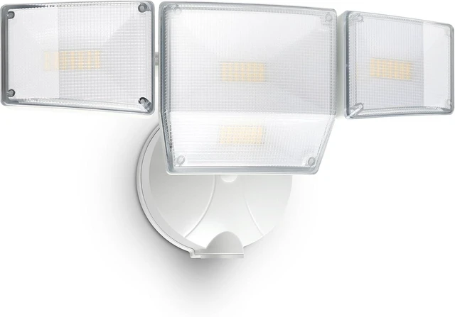 Main image of 85W 10000LM Switch Controlled Outdoor Flood Lights, 4-Head Super Bright LED Security Light, 5000K Daylight, IP65 Waterproof Hardwired Exterior Light for Outside Garage Yard (White)