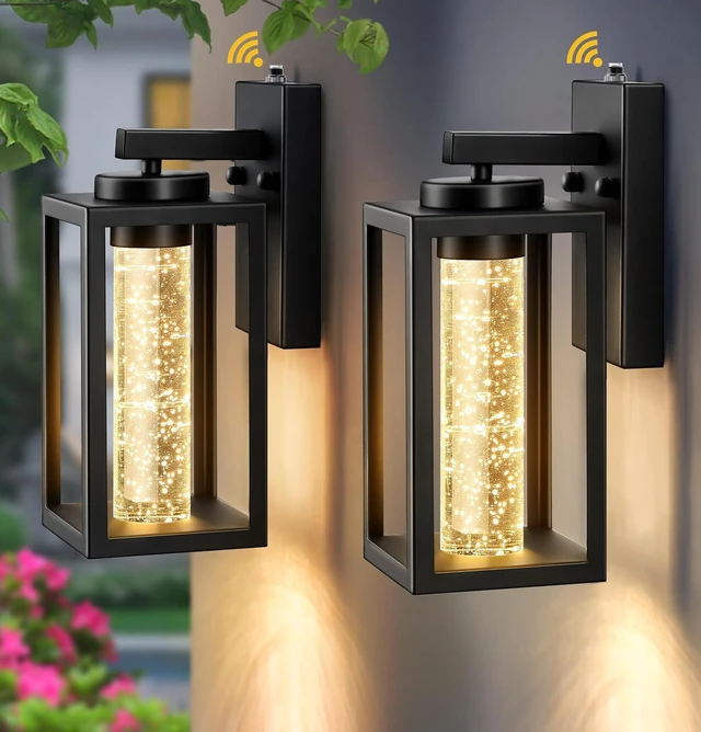 Main image of VIANIS 2 Pack Exterior Garage Lighting Fixtures Wall Mount, 100% Aluminum