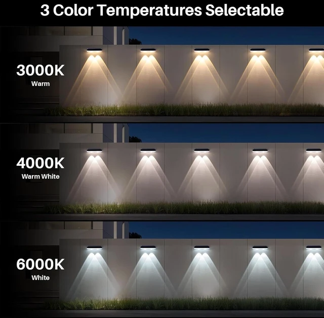 Alt view image 2 of 7 - Solar Deck Lights Outdoor 12 Pack for Wall, Step, Porch, Deck, Railing