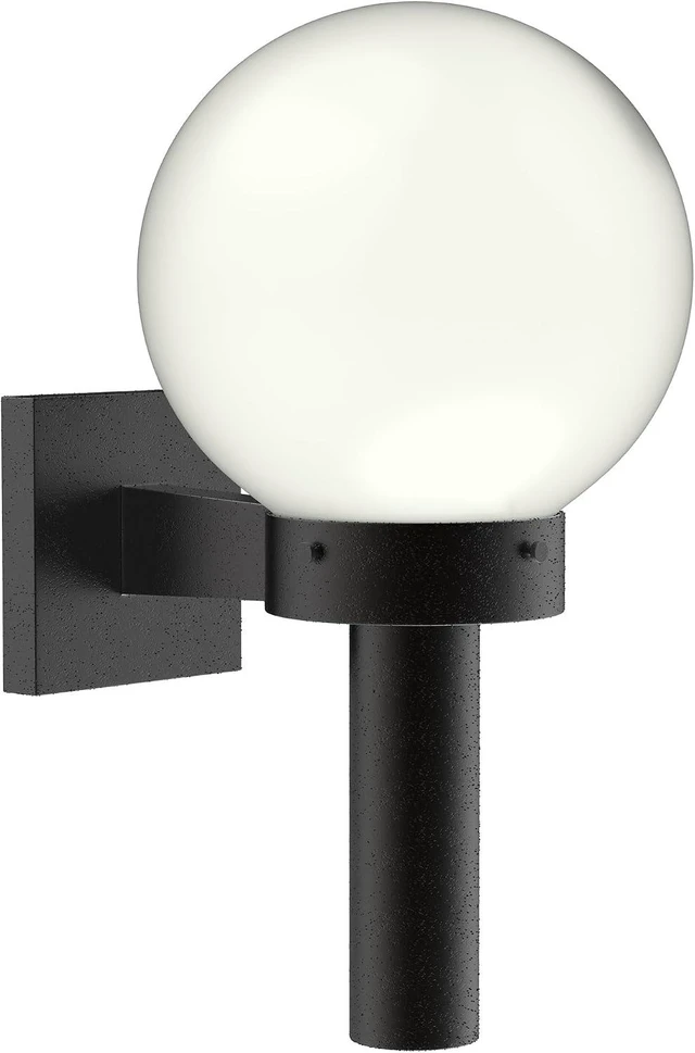 Main image of Progress Lighting Acrylic Globe Outdoor Wall Lantern Light, Black
