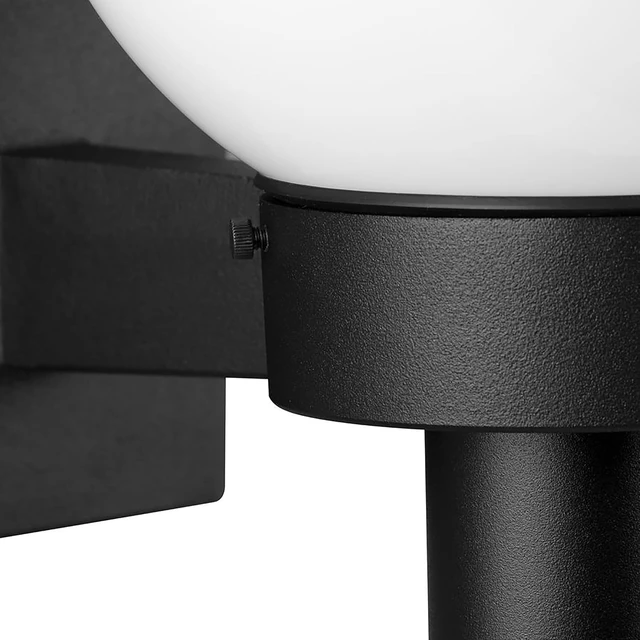 Alt view image 7 of 7 - Progress Lighting Acrylic Globe Outdoor Wall Lantern Light, Black