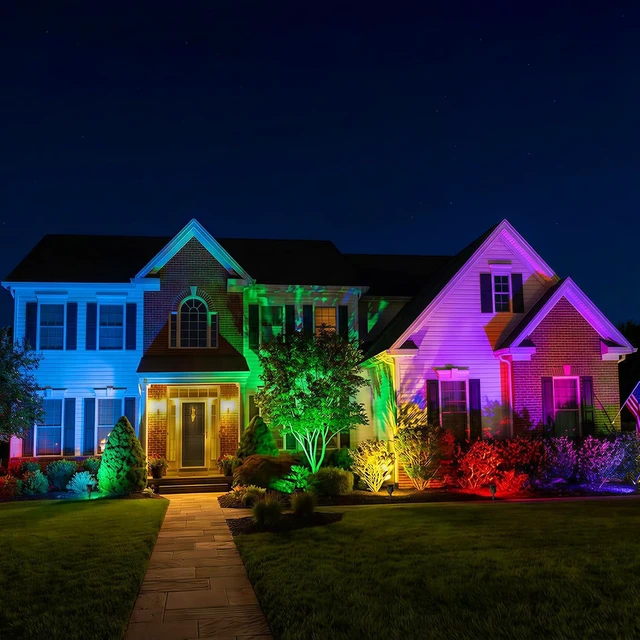 Alt view image 2 of 7 - Halloween Solar Spot Lights Outdoor Ideal Xmas Decor for Landscape-RGB-4P
