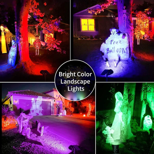 Alt view image 4 of 7 - Halloween Solar Spot Lights Outdoor Ideal Xmas Decor for Landscape-RGB-4P