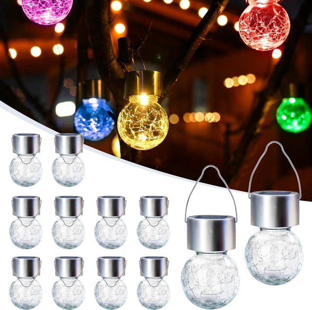 Main image of GIGALUMI Solar Hanging Lights Outside Solar Christmas Decoration Light 12Pc