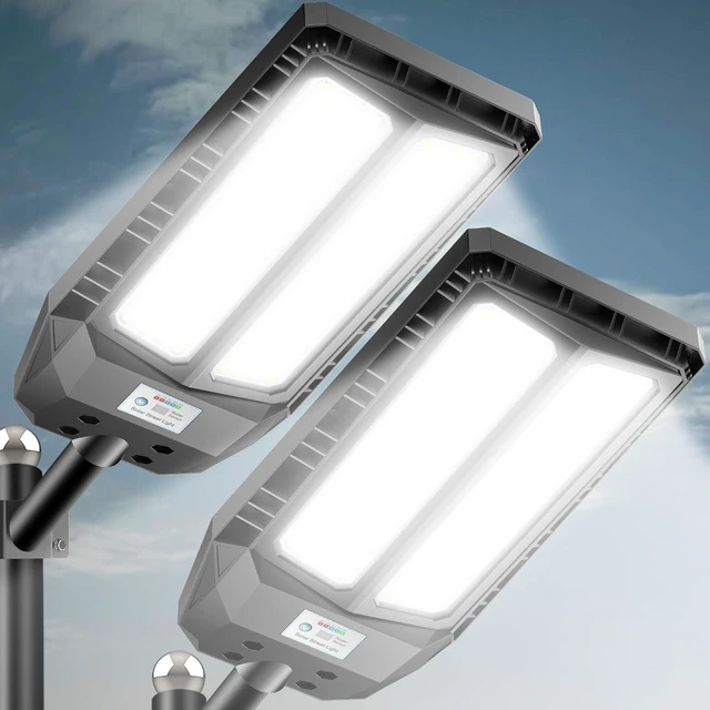 Main image of Adewalk 6000W Solar Street Light, 7000K Waterproof Outdoor Solar Lights