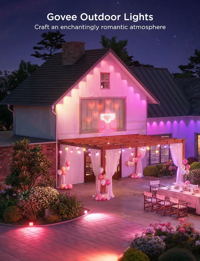 Alt view image 4 of 7 - Govee 16.4ft Extension Lights Only for Permanent Outdoor Lights 2,White