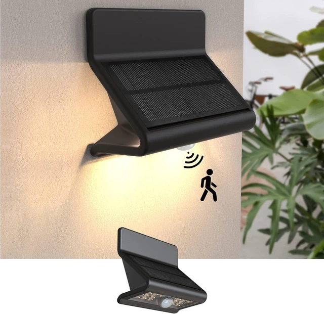 Main image of AURAXY Solar Motion Sensor Security Lights Outdoor, Bright Waterproof LED Lights, Wireless Solar Wall Light to Protect Your Home for Front Door Yard Backyard Garage Porch Fence