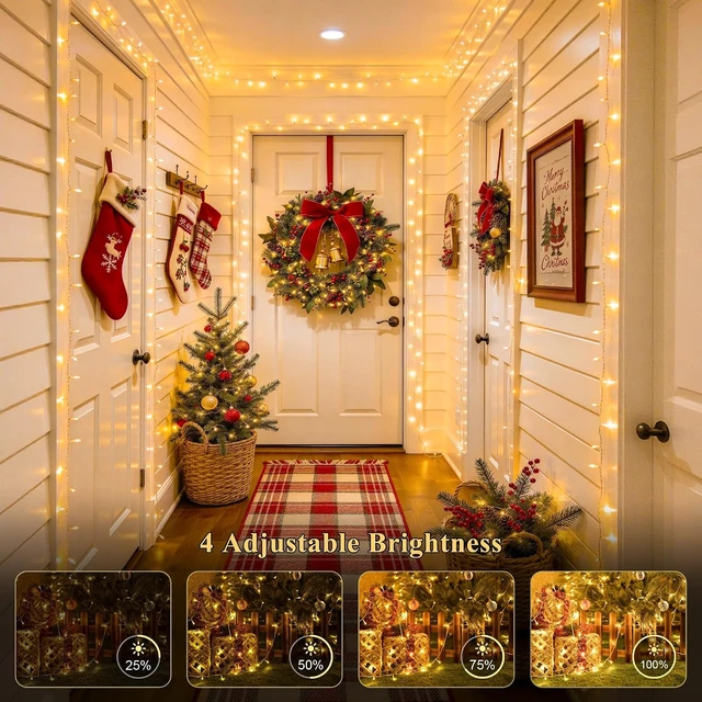 Alt view image 5 of 6 - JMEXSUSS 168FT 600 LED Christmas Lights Outdoor Waterproof String Lights