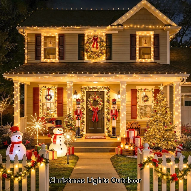 Alt view image 2 of 7 - JMEXSUSS 200 LED Christmas Lights Outdoor Indoor String Lights for Bedroom