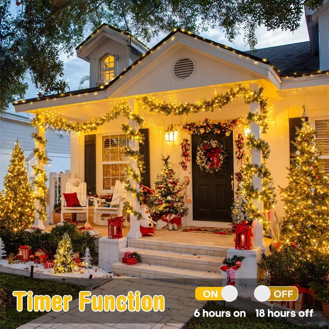 Alt view image 7 of 7 - JMEXSUSS 200 LED Christmas Lights Outdoor Indoor String Lights for Bedroom