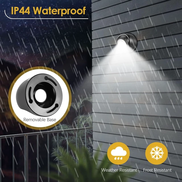 Alt view image 5 of 6 - ProGreen 6000K Battery Motion Sensor Light Outdoor Waterproof Wireless LED Battery Powered Wall Light Auto On/Off Night Light 2 Pack Cool White
