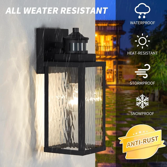 Alt view image 4 of 7 - 2 Pack Updated Dusk to Dawn Motion Sensor Outdoor Wall Light