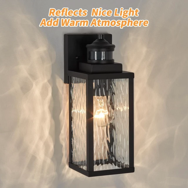 Alt view image 6 of 7 - 2 Pack Updated Dusk to Dawn Motion Sensor Outdoor Wall Light