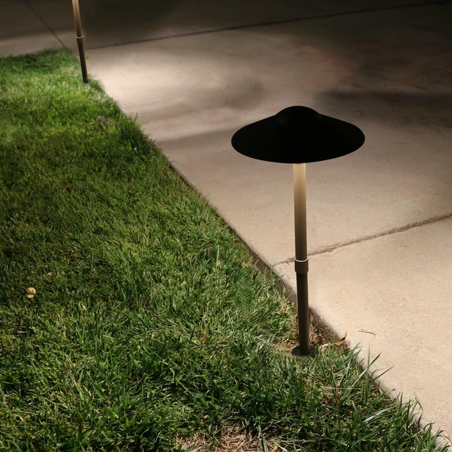Alt view image 3 of 7 - 3W Landscape Lighting 12V Low Voltage Path Lights Warm White Waterproof Outdoor Replaceable G4 LED Bulb for Garden Pathway Lawn Yard Bronze 8-Pack