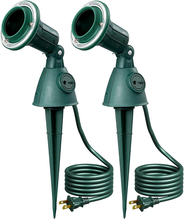 Main image of EDISHINE Halloween Dusk to Dawn 120V Outdoor Spotlight, Waterproof Lights