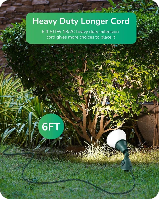 Alt view image 5 of 7 - EDISHINE Halloween Dusk to Dawn 120V Outdoor Spotlight, Waterproof Lights