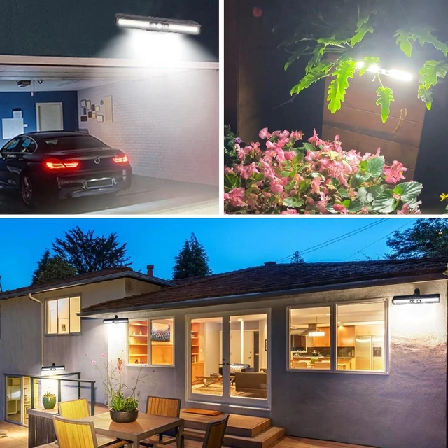 Alt view image 6 of 7 - Clip On Solar Lights Outdoor with PIR Motion Sensor (Black ,2 Pack ,6000K)