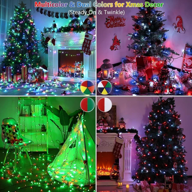 Alt view image 7 of 7 - Toodour Halloween Lights RGB String Light, 131ft 350LED Orange Purple Light