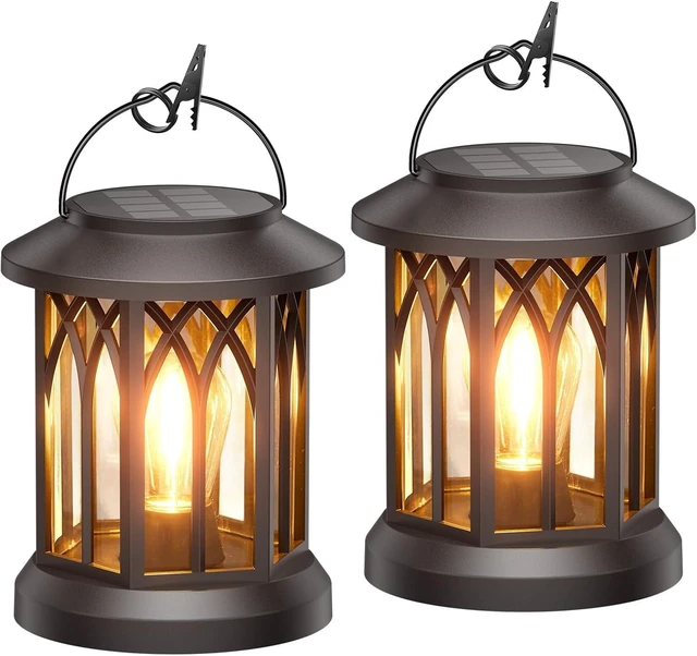 Main image of Solar Lanterns Outdoor Waterproof, Upgraded Hanging Solar Lights
