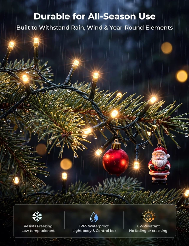 Alt view image 5 of 7 - Minetom 165ft 500LED Smart Color Changing Christmas Halloween Tree Lights