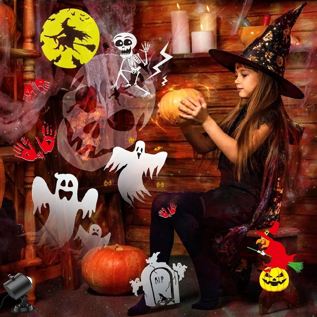 Alt view image 4 of 7 - 2026 Brighter Halloween Projector Lights,FLITI 19HD Slide (Ocean Wave & Patterns),11 Themes Waterproof Holiday Projector with Remote for Halloween,Christmas Decorations Outdoor or Indoors