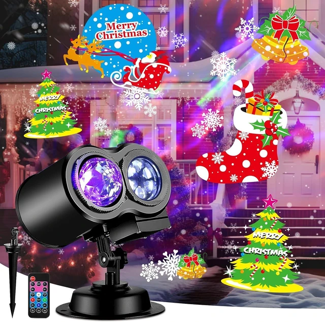 Alt view image 6 of 7 - 2026 Brighter Halloween Projector Lights,FLITI 19HD Slide (Ocean Wave & Patterns),11 Themes Waterproof Holiday Projector with Remote for Halloween,Christmas Decorations Outdoor or Indoors