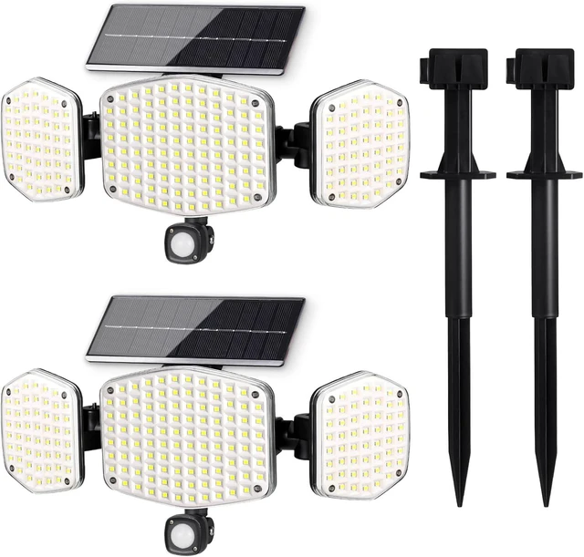 Main image of Solar Motion Sensor Outdoor Lights with Stakes, 2 Pack