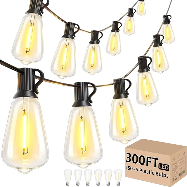 Main image of Svater 300 FT Outdoor String Lights LED, Waterproof for Outside Patio