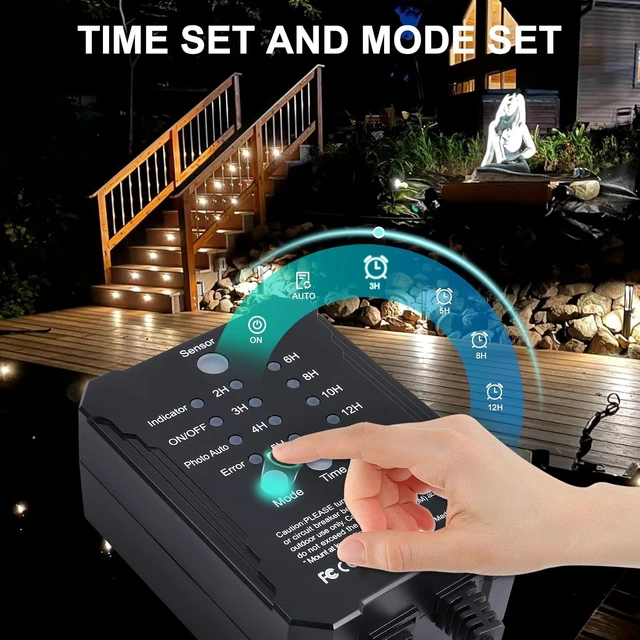 Alt view image 5 of 7 - SMY Lighting Dimmable LED Deck Lights with Timer and Photocell Sensor and Protecting Shell 32mm,20Pack Outdoor LED Smart Deck Lighting IP67 Waterproof for Garden,Yard Stair, Patio, Floor Decoration