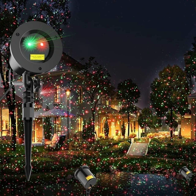 Main image of Christmas Laser Light Projector Red and Green Star Laser Lights Show with Timer for Outdoor Decorations Waterproof Landscape Lighting for Christmas and Holidays